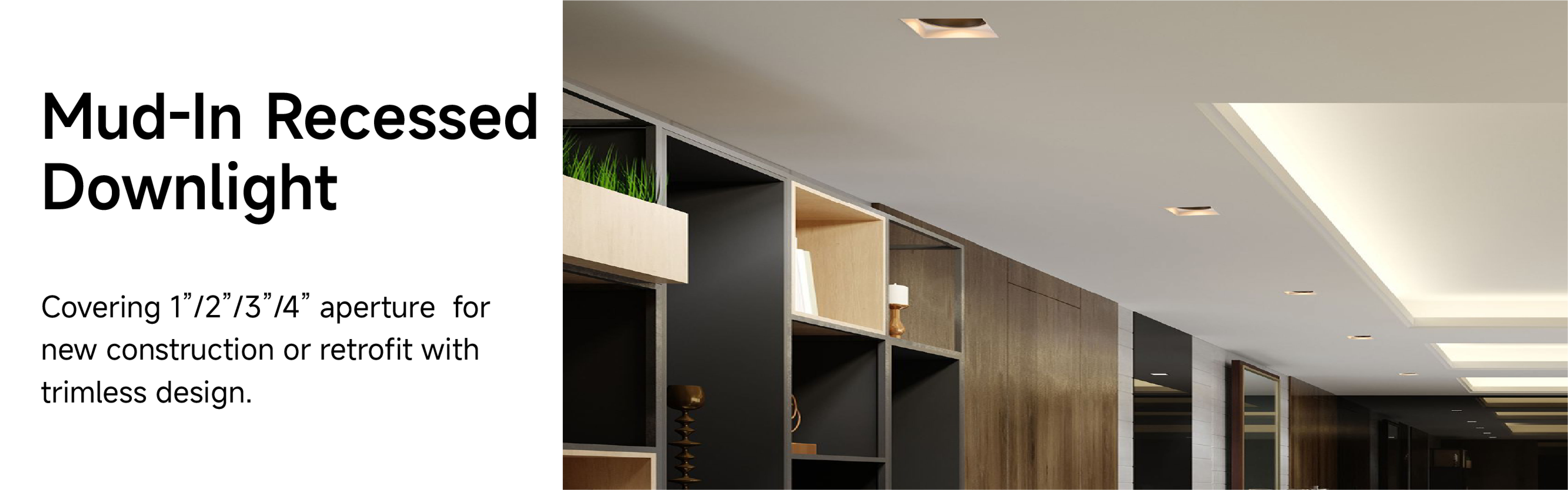 Recessed Trimless Downlight Banner
